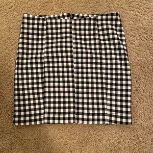 Free People Checkered Skirt